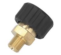 Ailgely Adattatore per Idropulitrice 5000 PSI, in Ottone e Gomma Anticorrosione, G1/4" a M22 X 1,5 Mm, Adattatore Filettato per Tubo Flessibile per (maschio a femmina 14mm od)