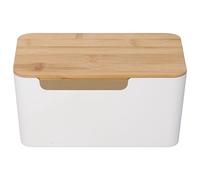 Ailgely Box di Gestione dei Cavi di Grandi Dimensioni, Piccola Scatola per Organizzatore di Cavi, Coperchio in Legno, Design Dell'uscita del Cavo di Alimentazione, Scatola