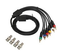 Ailgely Cavo Composito RGB RGBS con Forte stabilità e Tocco Morbido per Console di Gioco N64 SFC Realizzati con Materiali Ecologici 4 Teste BNC