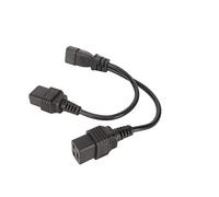 Ailgely Cavo di Alimentazione Splitter IEC320 C14 a Doppio IEC320 C19 Durevole per Dispositivi Multipli 10A 250V 12,6 Pollici