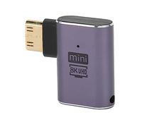 Ailgely Convertitore Mini HD a HD 8K 60Hz Plug and Play per Fotocamera, Tablet, Laptop, Lega di Alluminio, 1 unità