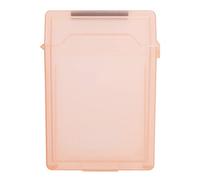 Ailgely Custodia Anti-usura anti-umidità per Disco Rigido in ABS da 2,5 Pollici per HDD/SSD con Apertura Laterale Facile (Rossa)