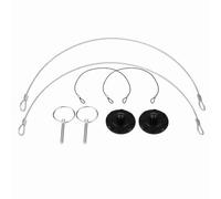 Ailgely Kit Universale di Blocco Perno per Cofano in Alluminio Billet CNC, Antiruggine, Blocco e Sblocco Rapido, Migliora lo Stile Dell'auto, Installazione Semplice con Blocco Perno del (Nera)