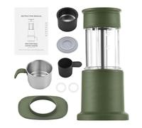 Ailgely Macchina per caffè Manuale da Viaggio Macchina 2 in 1 Funzionamento Semplice Design Adattabile Prendi e Vai Materiale per Uso Alimentare L'ufficio in Casa Campeggio (#1)