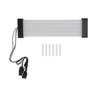 Ailgely Prolunga Cavo PSU per Scheda Grafica da 205 Mm in Silicone ARGB Sync per Configurazione Ed Estetica del PC con Gestione Semplice dei Cavi (Testa Nera)