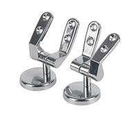 Ailgely Set di Cerniere in Lega di Zinco con Raccordi per Sedili del Toilette in Legno MDF, Pulizia Facile, Viti in Acciaio Inossidabile, Dadi di Fissaggio in Nylon, Raccordi