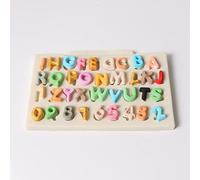 Ailgely Stampo per Torta in Silicone per Stampo per Sapone, 10,6 * 7 * 0,2 Pollici FDA Grado Lettere Numero Modello Strumento da Forno con Ricette, Adatto per Budino, Gelato, Dessert