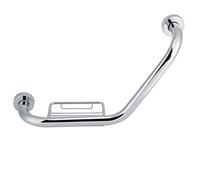 Ailgely Tampatto da Bagno in Acciaio Inossidabile Manico di Sicurezza della Vasca da Bagno con Portanate, Pratico e Comodo, Molto Facile da Installare, per gli Anziani e le Famiglie