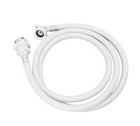 Ailgely Tubo di Ingresso per Lavatrice in PVC Antiscoppio con Connettore in Metallo, Filettatura Universale G3/4, Resistente All'Alta Pressione, Installazione Semplice per, Tubo di (2m)