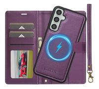 Ailicici Custodia per Samsung A17, custodia a libro magnetica staccabile 2 in 1, ricarica wireless, slot per schede, custodia in pelle con blocco RFID, custodia protettiva per Samsung Galaxy A17 5G