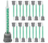 Aililong 20 Pezzi Miscelatore Statico Ugelli di Miscelazione per Colla 2K - Plastica 2K, Resina Epossidica, Poliuretano Tappo a Vite con Connessione Baionetta Risparmio e Precisa