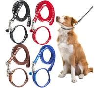 Aililong 4 Set collari per Cuccioli con guinzaglio, Collare Regolabile per Cani, Collare in Nylon per Cani di Piccola Taglia Gatti, Attrezzatura Pratica per l'addestramento del Cane.
