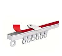 AILIMENG 1,64-19,68 Piedi Autoadesivo O Perforato Binario for Tenda A Doppio Scopo,Montaggio A Soffitto O A Parete Asta Scorrevole(Ceiling Series,5m/16.4ft)