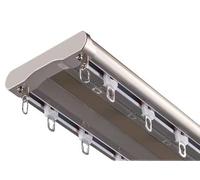 AILIMENG Binario Doppio per Tende con Montaggio A Soffitto,Tagliabile nella Parte Superiore Doppio Strato,Doppia Fila per Soggiorno Divisorio Privacy(Champagne,3.2M/11FT)