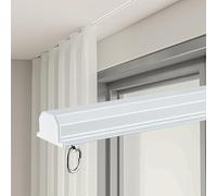 AILIMENG Binario per Tende D'albergo Montaggio A Soffitto Set di Binari per Tende da Camera da Letto per La Privacy Set di Binari(White,480cm/15.7ft)