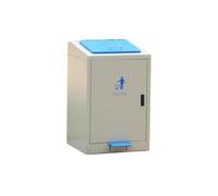 AILIUXIAOYAN cestino per la spazzatura all'aperto Pattumiera a pedale commerciale da 80L/100L con coperchio, for uffici e comunità all'aperto(Gray,80L)