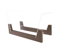 AILIUXIAOYAN Rack per dischi Portaoggetti for CD Portariviste in legno for album espositori for dischi Supporto da scrivania di grande capacità(Brown)