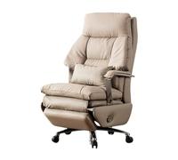 AILIUXIAOYAN Sedia da ufficio Sedia da ufficio con funzione reclinabile, sedia da computer direzionale in vera pelle