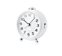 AILIUXIAOYAN Sveglia Moda Creativa Semplice Muto Salto Secondi Snooze Luce Notturna Piccola Sveglia(White)