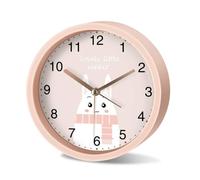 AILIUXIAOYAN Sveglia Studenti di Sveglia Muta dei Cartoni Animati con Talismano alzarsi sul Comodino Desktop Ragazze Ragazzi Speciale Piccolo Orologio elettronico(Round Pink)