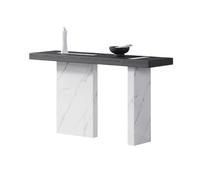 AILIUXIAOYAN Tavolo d'ingresso Consolle moderna in legno stretto for ingresso, corridoio e soggiorno(White,L)