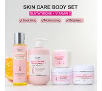 AILKE Lozione coreana idratante sbiancante per il viso e il corpo, riduce le rughe della melanina, macchie scure alla vitamina C rimuove la crema per la cura della pelle Pack of 5 Soap