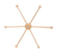 AILOOCEDI Kit Struttura Mobile in Legno, Struttura in Legno Gancio per Culla per Bambini Gancio Sferico per Lettino per Bambini a Sei Gambe Gancio Mobile in Legno per Bambini per la