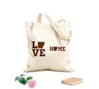 AILOONG Amore per lo Stato dell'Arkansas Borse shopper riutilizzabili Tessuto spesso 340g/m² Pieghevole