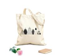 AILOONG Borsa da spiaggia in poliestere e cotone Abbigliamento per bambini e neonati con motivo di montagne e boschi tribali Tessuto spesso 12 once Materiale delicato sulla pelle 31x36cm Media