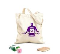 AILOONG Borsa da spiaggia in poliestere e cotone Giocatore di hockey su ghiaccio giovanile Tessuto spesso 340g/m² Materiale delicato sulla pelle