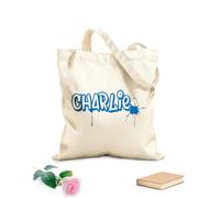 AILOONG Borsa da spiaggia in poliestere e cotone Gioco di graffiti per bambini di strada Tessuto spesso 340g/m² Materiale delicato sulla pelle
