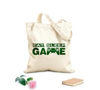 AILOONG Borsa da spiaggia in poliestere e cotone gioco Mangiare Dormire Controller di gioco Videogioco Area giochi Sala giochi per bambini Tessuto spesso 340g/m² Materiale delicato sulla pelle