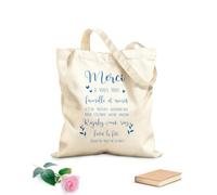 AILOONG Borsa da spiaggia in poliestere e cotone Grazie a tutti per gli inviti al matrimonio e alla festa. Tessuto spesso 340g/m² Materiale delicato sulla pelle