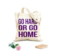 AILOONG Borsa da spiaggia in poliestere e cotone Lavora duro o resta in palestra ogni giorno per fare esercizio con citazioni motivazionali Tessuto spesso 340g/m² Materiale delicato sulla pelle