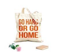 AILOONG Borsa da spiaggia in poliestere e cotone Lavora duro o resta in palestra ogni giorno per fare esercizio con citazioni motivazionali Tessuto spesso 340g/m² Materiale delicato sulla pelle