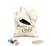 AILOONG Borsa da spiaggia in poliestere e cotone Parrucchiere esperto in taglio di capelli, parrucchiere, barbiere Tessuto spesso 12 once Materiale delicato sulla pelle 25x30cm Piccola