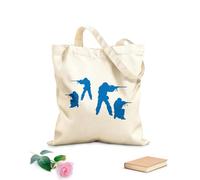 AILOONG Borsa da spiaggia in poliestere e cotone Ragazzi dell'esercito, quattro sagome di soldati dell'esercito Tessuto spesso 340g/m² Materiale delicato sulla pelle