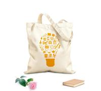AILOONG Borsa da spiaggia in poliestere e cotone Ricerca sul concetto di filosofia scolastica, strumenti di istruzione e apprendimento Tessuto spesso 340g/m² Materiale delicato sulla pelle