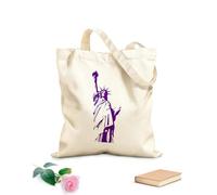 AILOONG Borsa da spiaggia in poliestere e cotone Statua della Libertà Statua della Libertà Tessuto spesso 340g/m² Materiale delicato sulla pelle