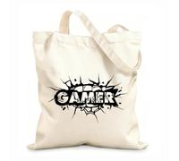 AILOONG Borsa da spiaggia in poliestere e cotone Tessuto spesso 12 once Game Room Game Boy Materiale delicato sulla pelle 25x30cm Piccola