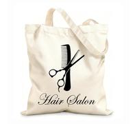 AILOONG Borsa da spiaggia in poliestere e cotone Tessuto spesso 12 once Parrucchiere Forbici Pettine Bellezza Acconciatura Tatuaggio Barbiere Materiale delicato sulla pelle 25x30cm Piccola