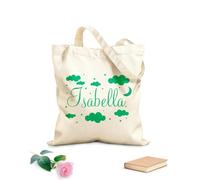 AILOONG Borsa da spiaggia in poliestere e cotone Tessuto spesso 340g/m² Bambina Bambino Neonato Nuvole Luna Stelle Bambini Materiale delicato sulla pelle