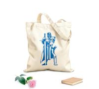 AILOONG Borsa da spiaggia in poliestere e cotone Tessuto spesso 340g/m² Cavaliere Medievale Uccisore di Draghi Spada Soldato Esercito Guerriero Materiale delicato sulla pelle