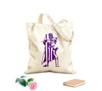 AILOONG Borsa da spiaggia in poliestere e cotone Tessuto spesso 340g/m² Cavaliere Medievale Uccisore di Draghi Spada Soldato Esercito Guerriero Materiale delicato sulla pelle