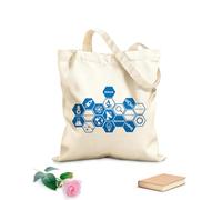 AILOONG Borsa da spiaggia in poliestere e cotone Tessuto spesso 340g/m² Team scientifico Laboratorio Ricerca Apprendimento Istruzione Tecnologia Materiale delicato sulla pelle