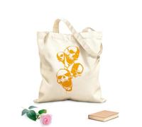 AILOONG Borsa da spiaggia in poliestere e cotone Tessuto spesso 340g/m² Teschio Scheletro Orrore Anarchismo Libertà Ragazzo Cool Materiale delicato sulla pelle