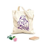 AILOONG Borsa della spesa in tela di cotone Cappello da cowboy americano che suona la chitarra acustica Tessuto spesso 340g/m² Utilizzabile come borsa regalo