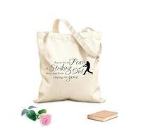 AILOONG Borsa della spesa in tela di cotone Non lasciare mai che la paura di fallire ti impedisca di giocare. Tessuto spesso 340g/m² Utilizzabile come borsa regalo