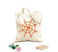 AILOONG Borsa della spesa riutilizzabile Allegro cacciatore di ragni Ragnatela Tessuto spesso 340g/m² Scritta personalizzabile