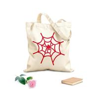 AILOONG Borsa della spesa riutilizzabile Allegro cacciatore di ragni Ragnatela Tessuto spesso 340g/m² Scritta personalizzabile